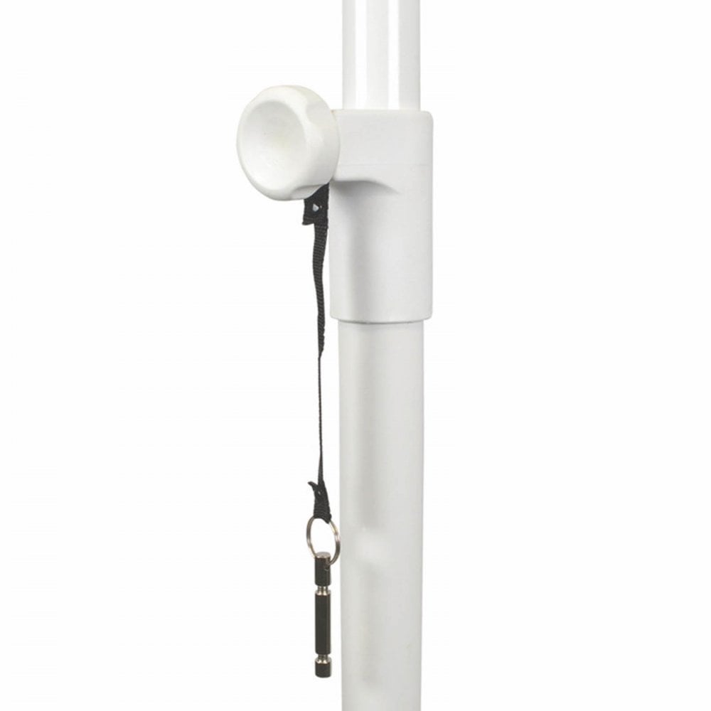 Professional Aluminium Speaker Stand Kit in White inc Bag