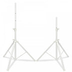 Professional Steel Speaker Stand Kit in White inc Bag
