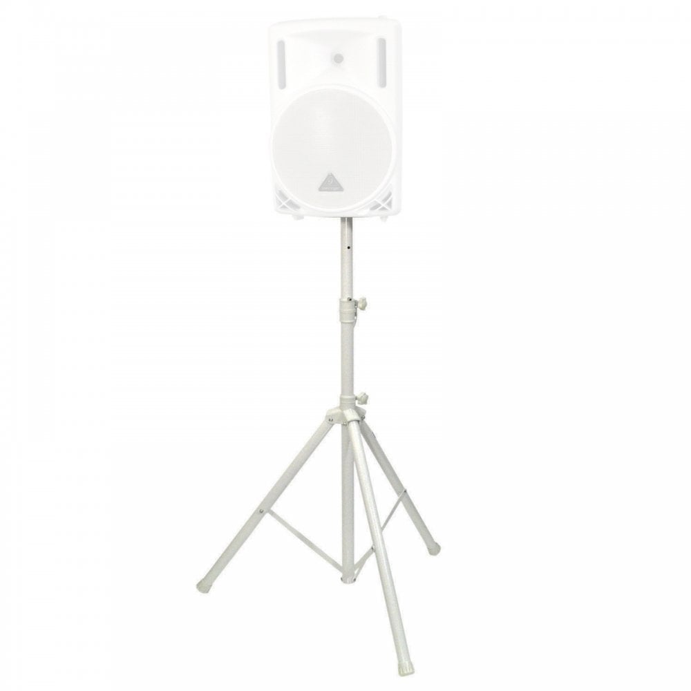 Professional Aluminium Speaker Stand Kit in White inc Bag