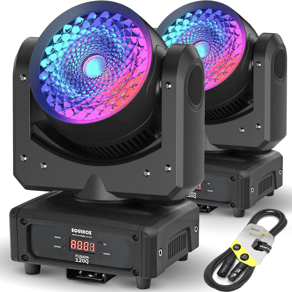 Twin Fusion 120Q Quad-Colour RGBW Moving Head Inc Lead