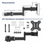 35mm Pole Mount Bracket for LCD/LED Screens Pan and Tilt