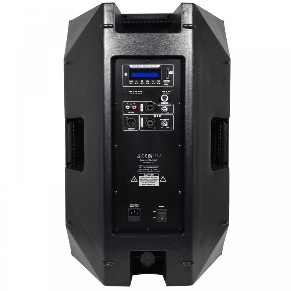 CASA Active 15" PA Cabinet with DSP USB SD and Bluetooth
