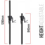 Pair of 35mm or M20 Adjustable Winch Speaker Pole with Case