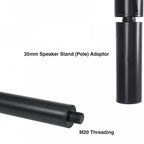 Pair of 35mm or M20 Adjustable Winch Speaker Pole with Case