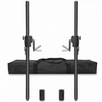 Pair of 35mm or M20 Adjustable Winch Speaker Pole with Case