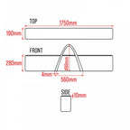 Long Equipment Padded Case 1750 x 190 x 280mm