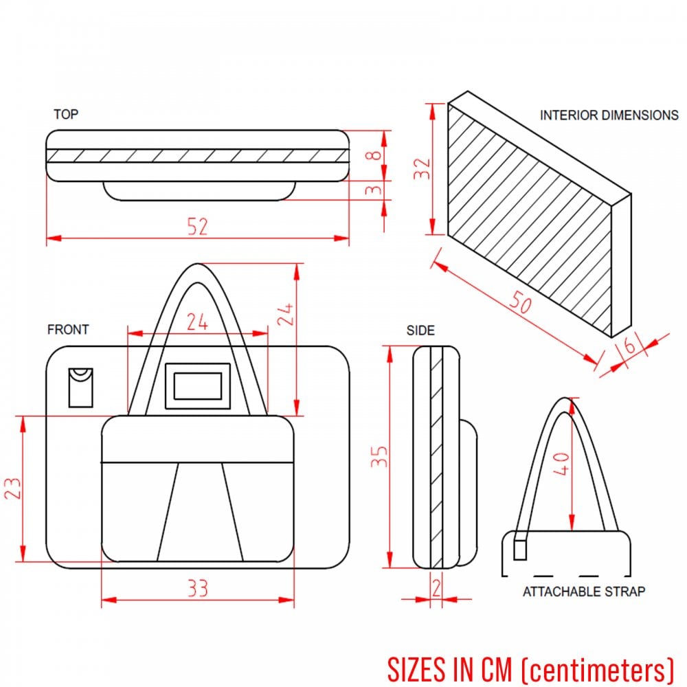 Large Mixer Controller Equipment Padded Case 520 x 335 x 70mm