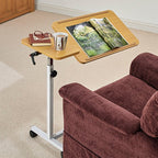 Deluxe Multi Purpose Overbed Wheeled Table Adjustable and Tilt