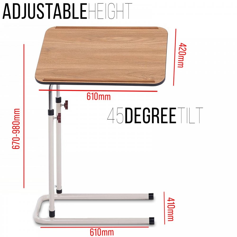 Beech Effect Canterbury Height & Angle Adjustable Multi Table