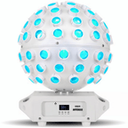 Asteroid Mirror Ball Effect Rotating Light Beams White Housing