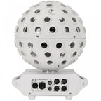 Asteroid Mirror Ball Effect Rotating Light Beams White Housing