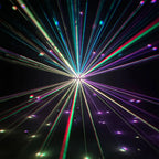 Asteroid Mirror Ball Effect Rotating Light Beams White Housing