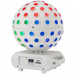 Asteroid Mirror Ball Effect Rotating Light Beams White Housing