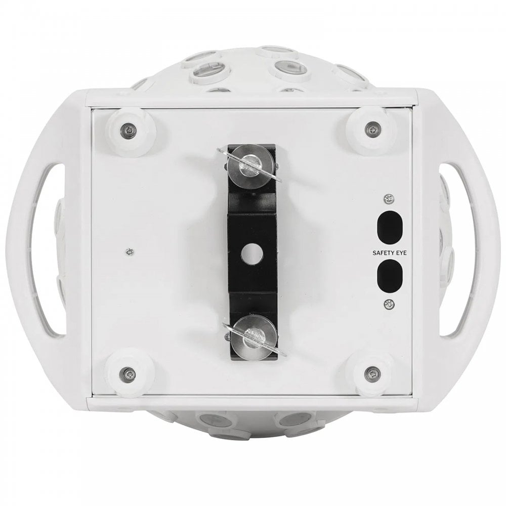 Asteroid Mirror Ball Effect Rotating Light Beams White Housing