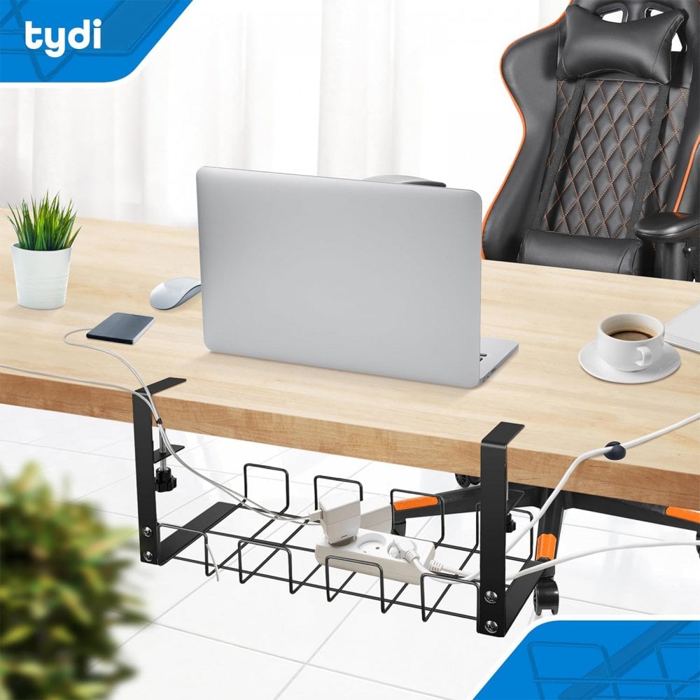 Cable Management Under Desk Table or Booth Tidy