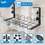 Cable Management Under Desk Table or Booth Tidy