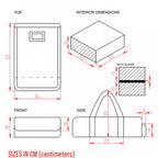 Small to Medium Lighting Equipment Padded Case 330 x 386 x 150mm
