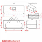 Large Lighting Equipment Padded Case 584 x 265 x 265mm