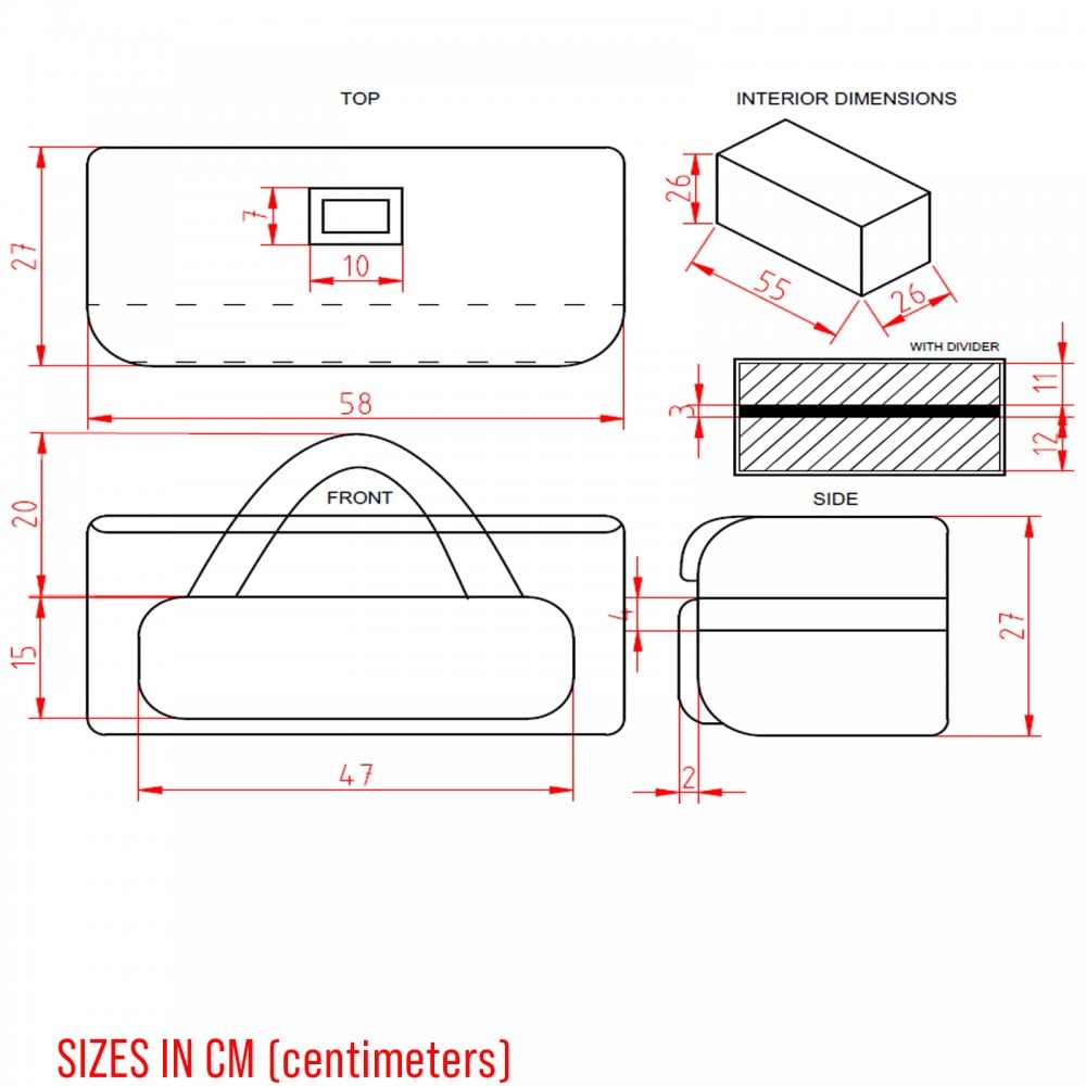 Large Lighting Equipment Padded Case 584 x 265 x 265mm