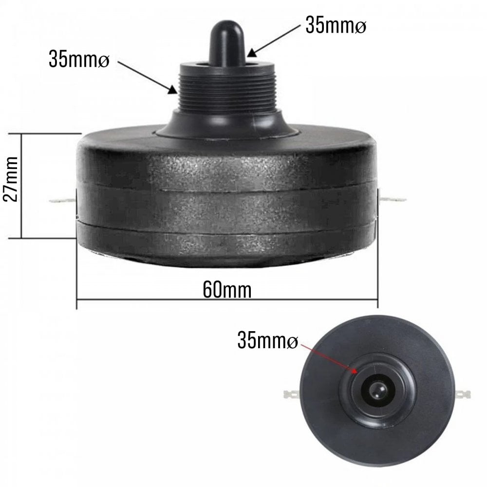 Large Rectangular Piezo Horn 8 x 6"