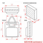 Small Mixer Controller Equipment Padded Case 250 x 250 x 90mm