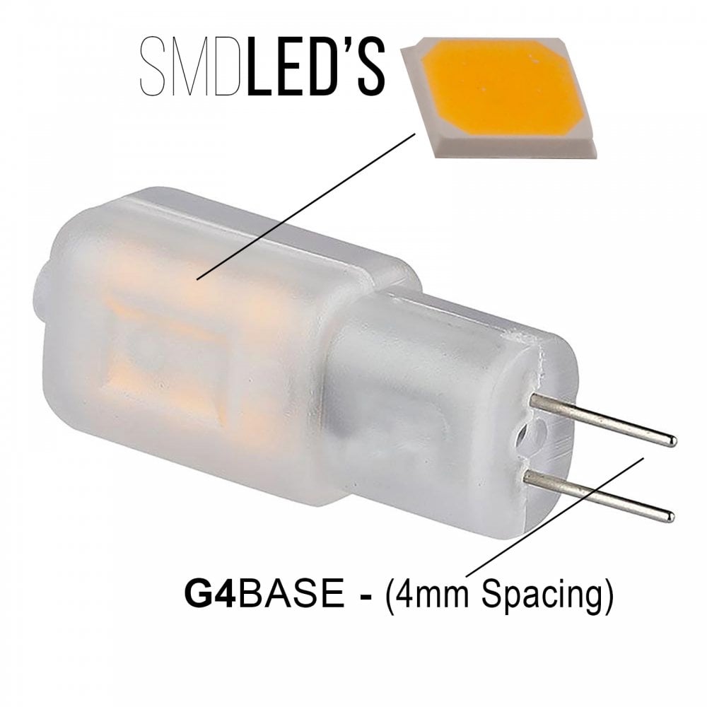 Warm White 1.1w 12v G4 Bi-Pin Capsule Lamp LED