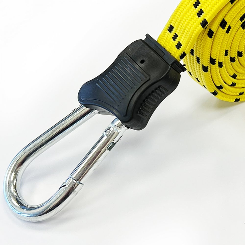 1200mm Flat D-Shape Carabiner Snap Hook Bungee Cord