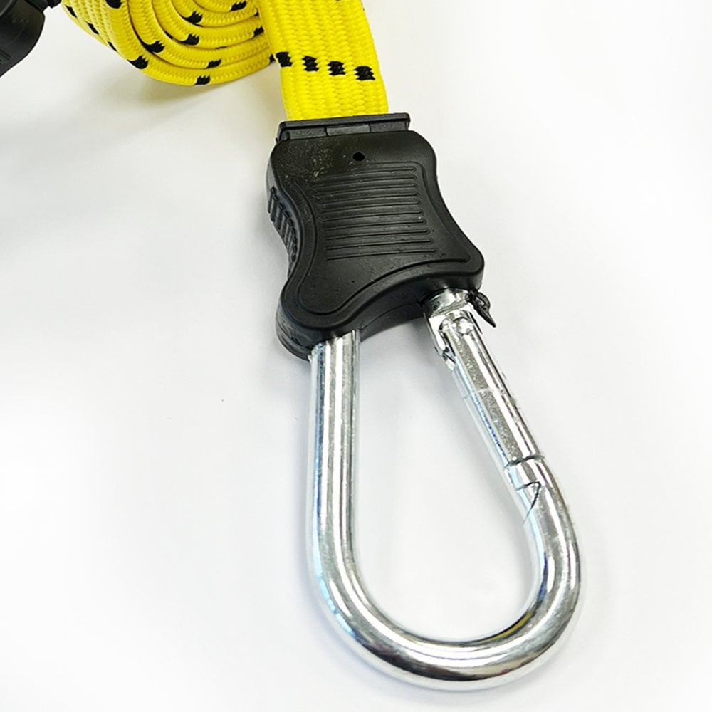 1200mm Flat D-Shape Carabiner Snap Hook Bungee Cord