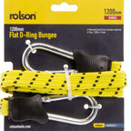 1200mm Flat D-Shape Carabiner Snap Hook Bungee Cord
