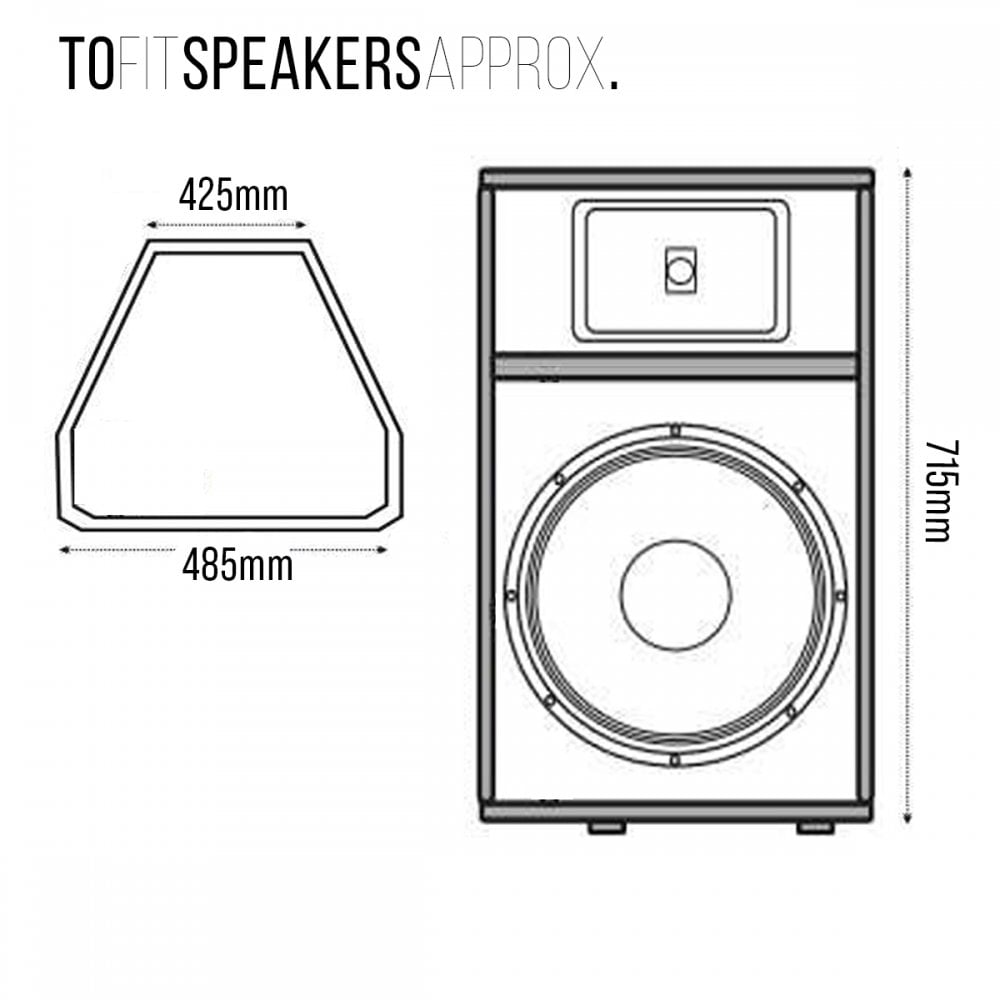 Generic Padded 15" Speaker Transit Bags Case
