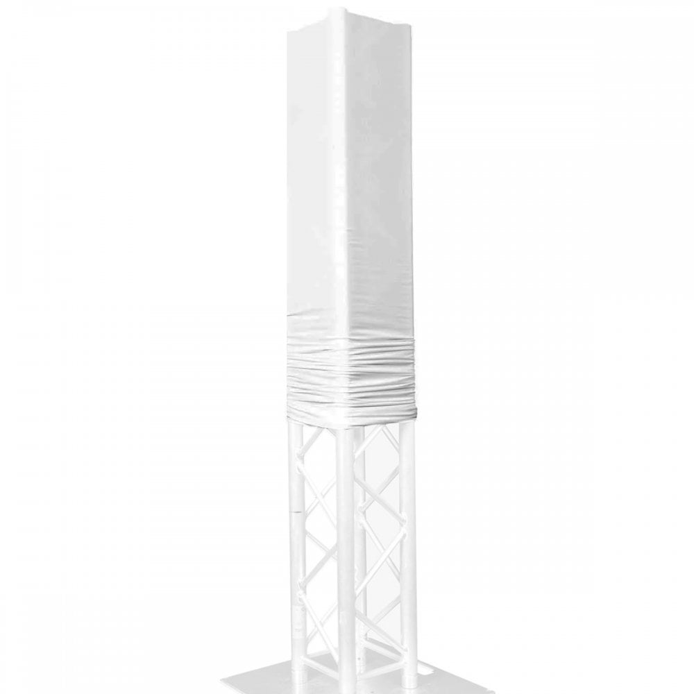 1m White Truss Podium Totem Lycra Scrim