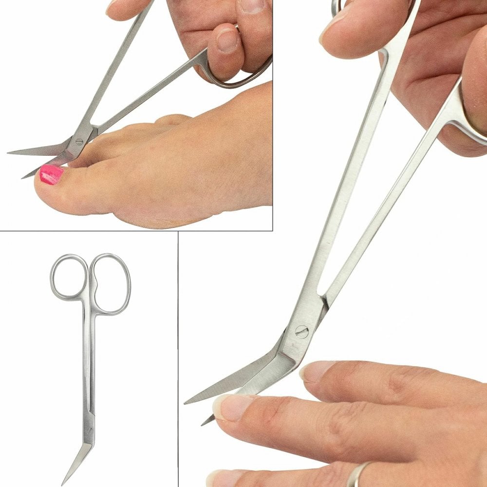Toe Nail Scissors Long Handle Stainless Steel