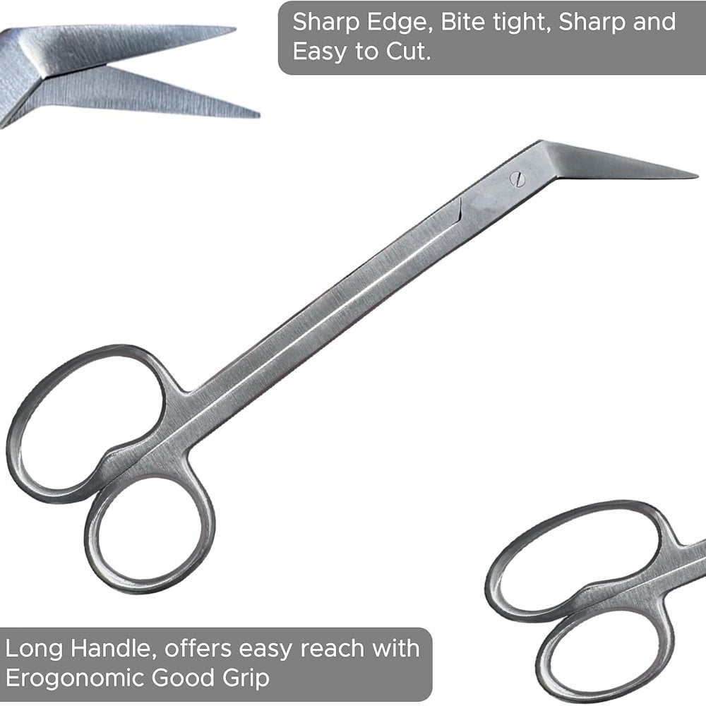 Toe Nail Scissors Long Handle Stainless Steel