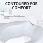 2 Inch Senator Plastic Raised Toilet Seat