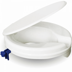 2 Inch Senator Plastic Raised Toilet Seat with Lid