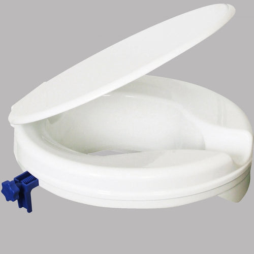 2 Inch Senator Plastic Raised Toilet Seat with Lid