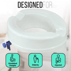 4 Inch Senator Plastic Raised Toilet Seat
