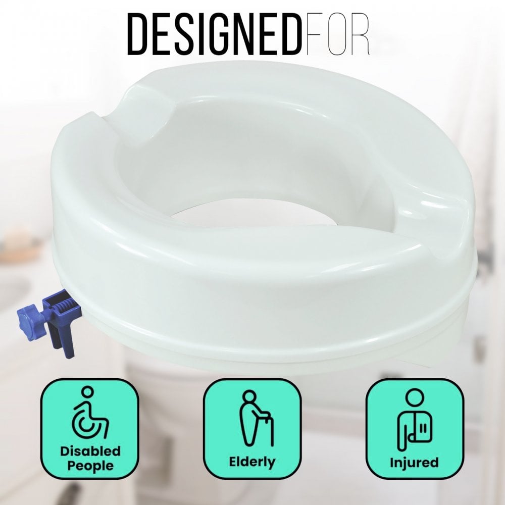 4 Inch Senator Plastic Raised Toilet Seat