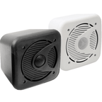 Pair Of Black Or White 5.25" ABS Bookshelf Cube Speakers 160W