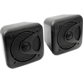 Pair Of Black Or White 5.25" ABS Bookshelf Cube Speakers 160W