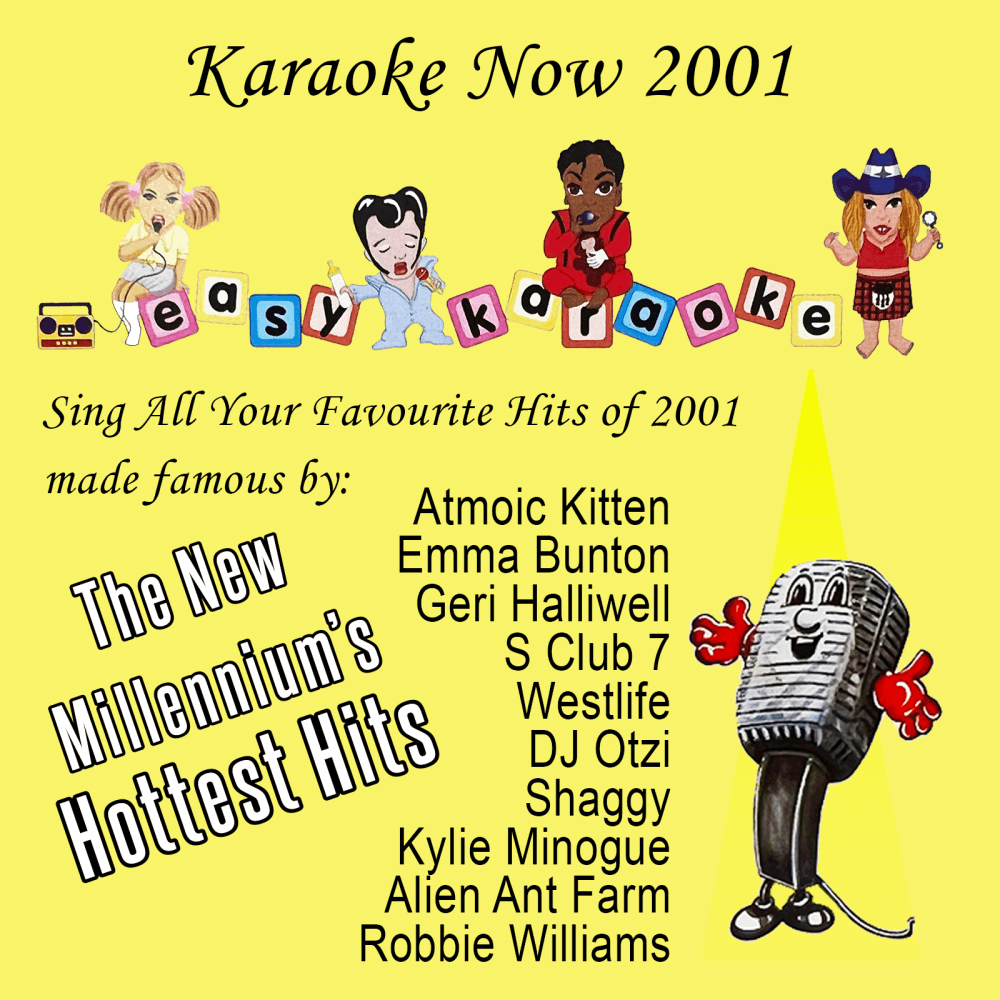 Easy Karaoke Now 2001 12 Track CD+G Music Disc CDG Jewel Cased