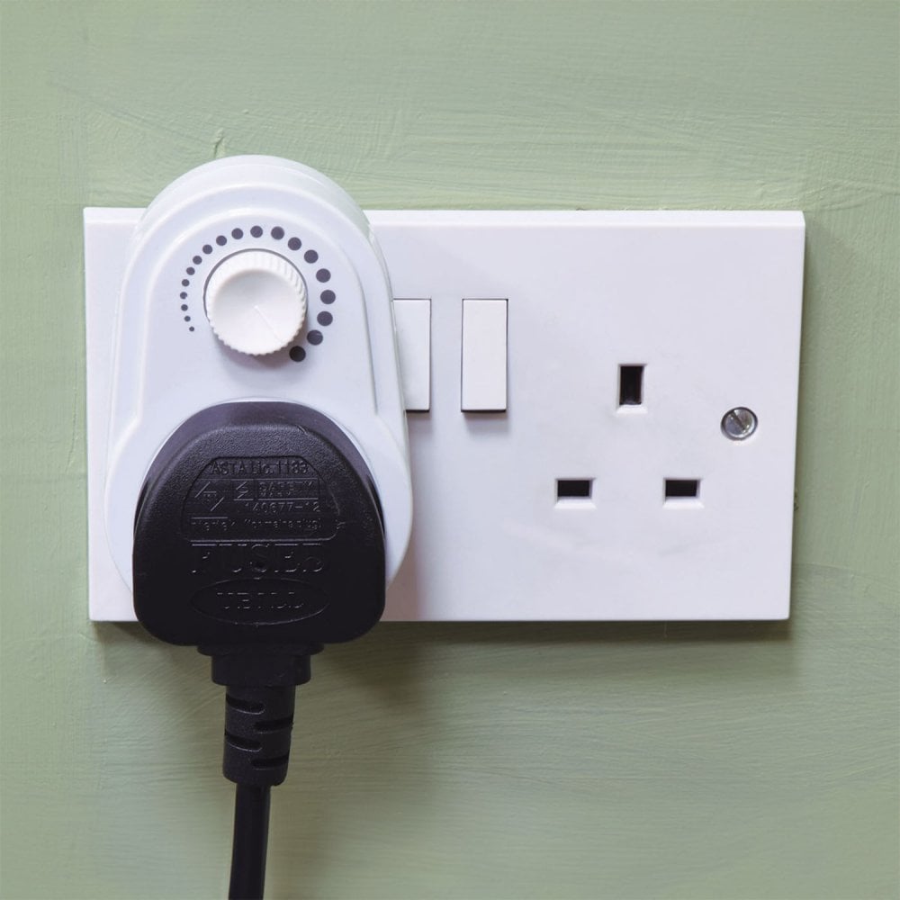 Mains Plug In Lamp Light Dimmer Socket Switch