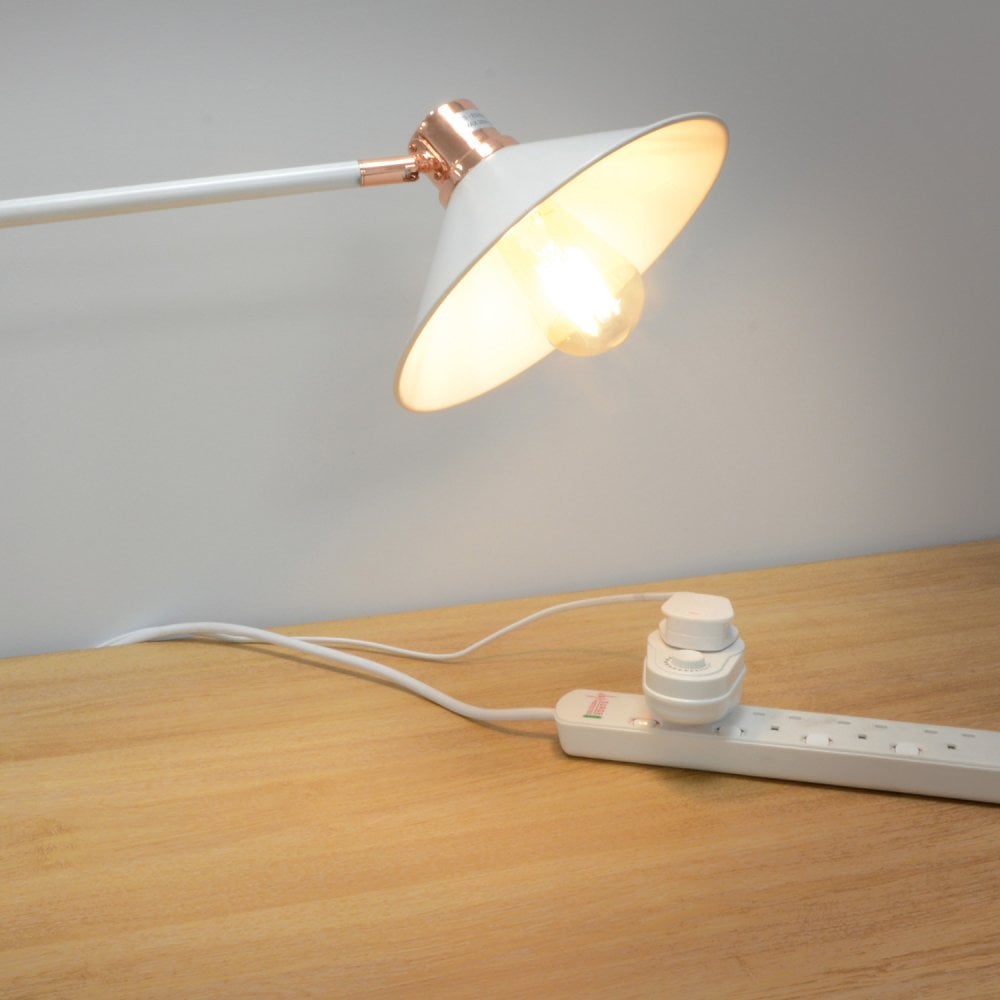 Mains Plug In Lamp Light Dimmer Socket Switch