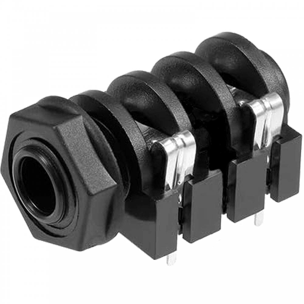 Mono Jack Chassis Socket 6.35mm 1/4 inch PCB Mountable