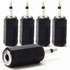 5pc 3.5mm Mono Jack Plug To 3.5mm Stereo Jack Socket Adaptor