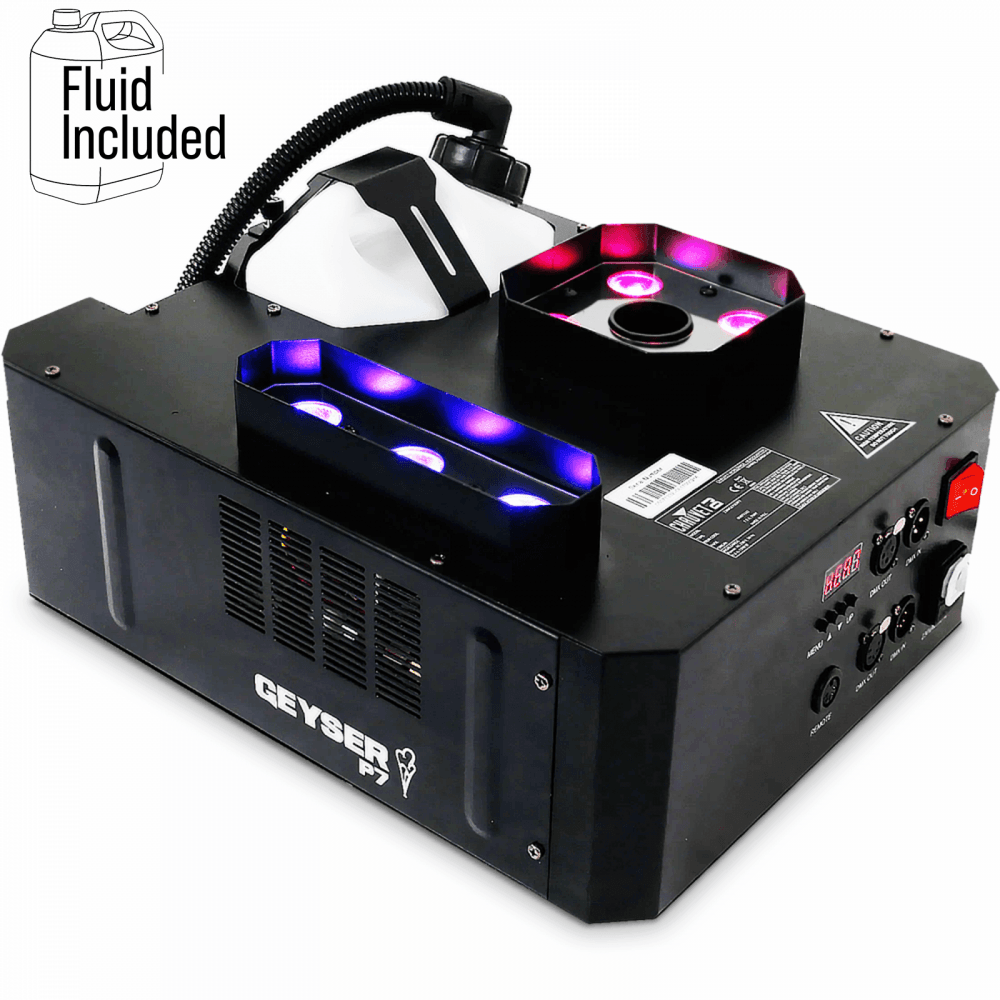 Vertical Fog Smoke Machine Geyser P7 1290w Inc Fluid