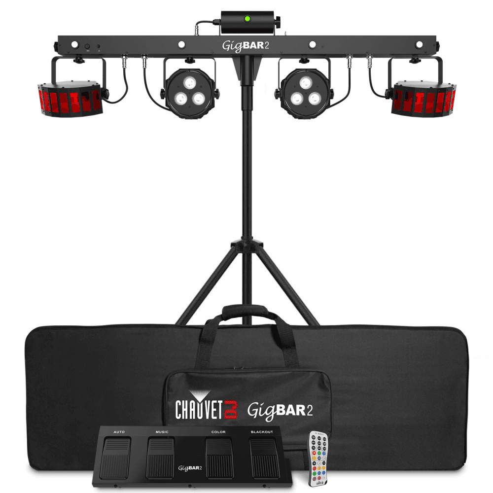 GigBar 2.0 IRC LED Derby Par Laser Strobe UV Lighting FX