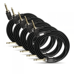 5pc DAP FL19 Road Guitar Cable Right Angle 6m