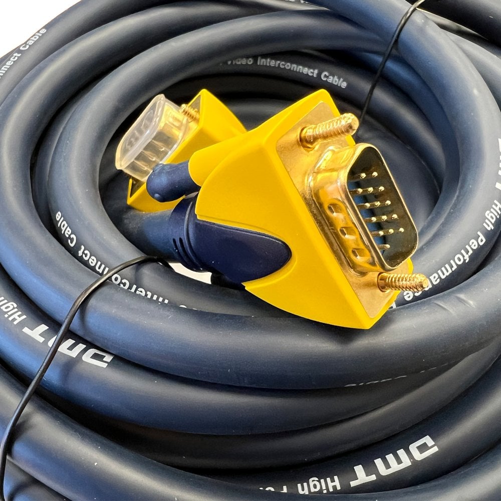 VGA SVGA Cable 15 Pin Male to Male 1.5m to 20m