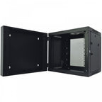 9U Hinged 19" Rack Cabinet Side and Rear Easy Access